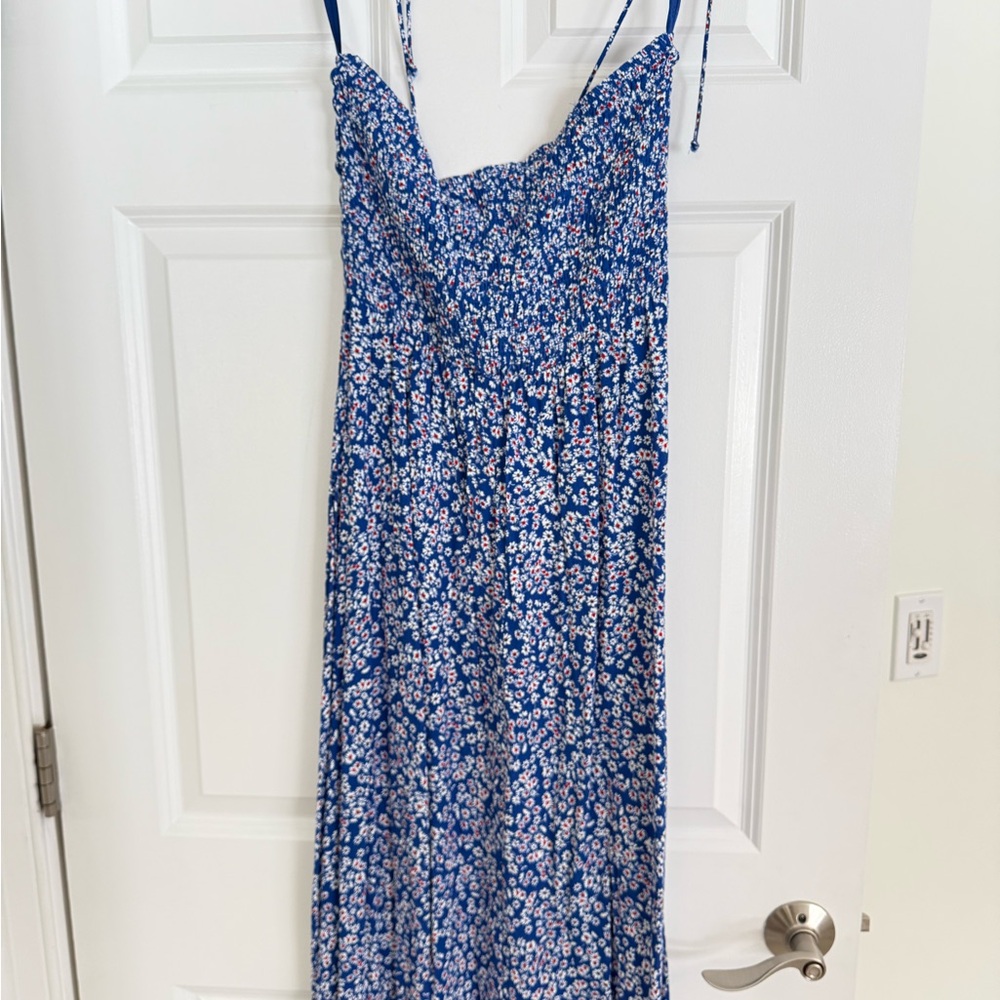 Madewell Blue Floral Dress
